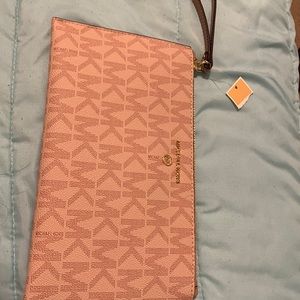 Large zip clutch wristlet from MK